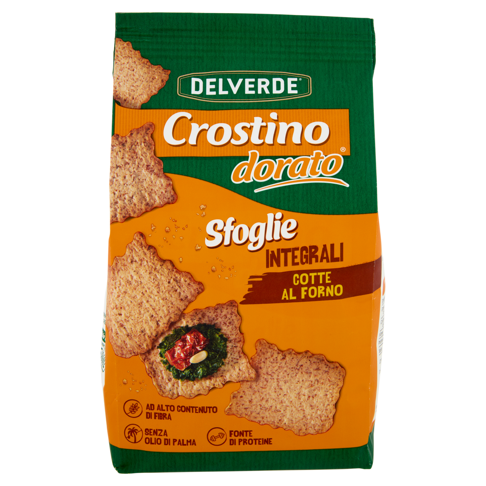 Delverde Crostino dorato Sfoglie Integrali 180 g