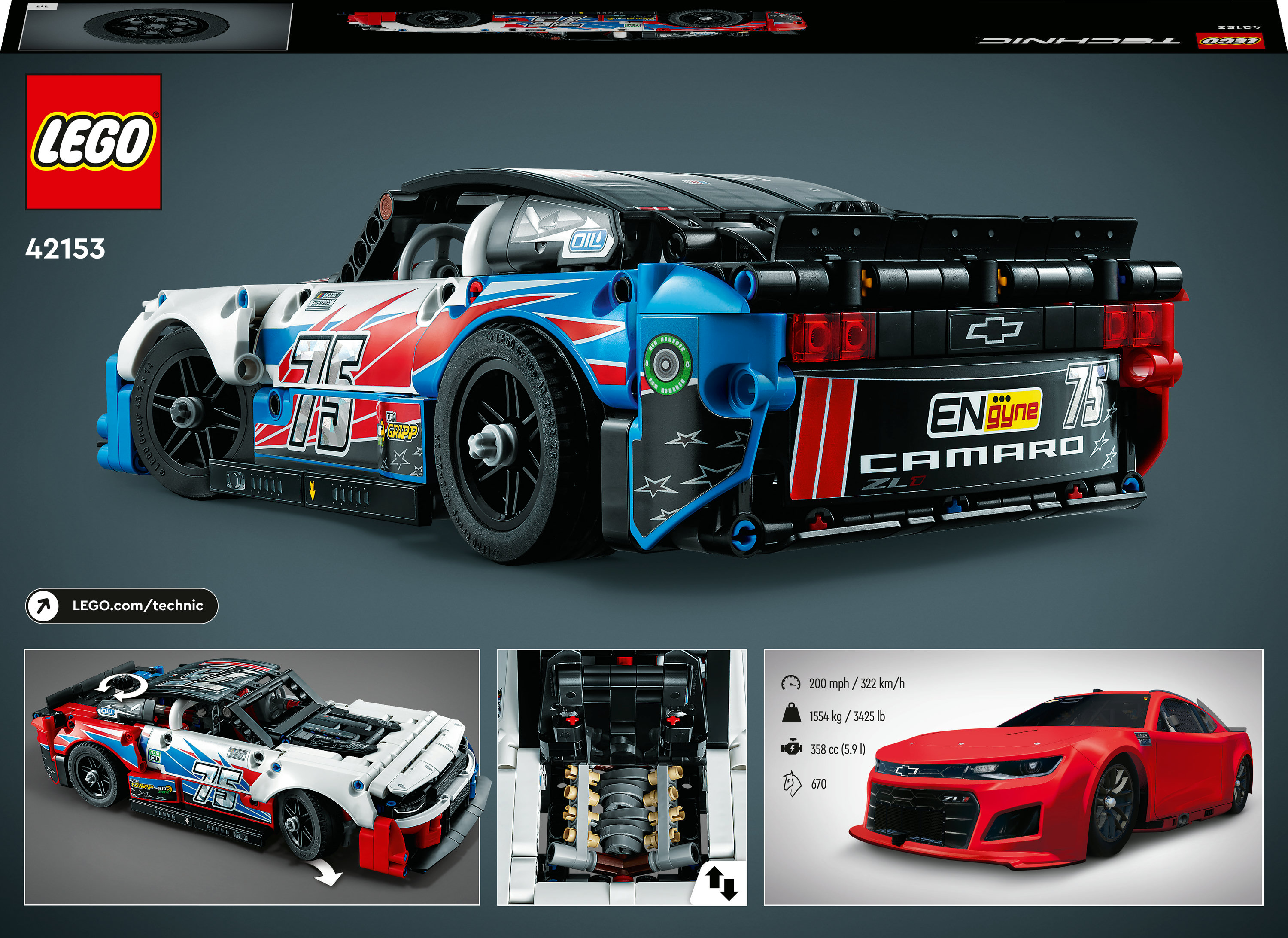 LEGO Technic NASCAR&reg; Next Gen Chevrolet Camaro ZL1