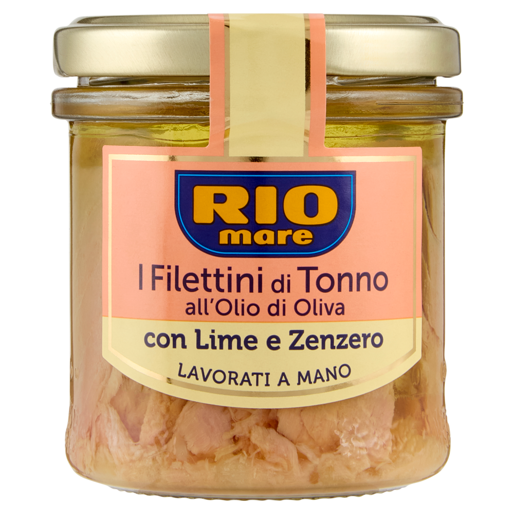 Rio mare i Filetti di Tonno all'Olio di Oliva con Lime e Zenzero 130 g