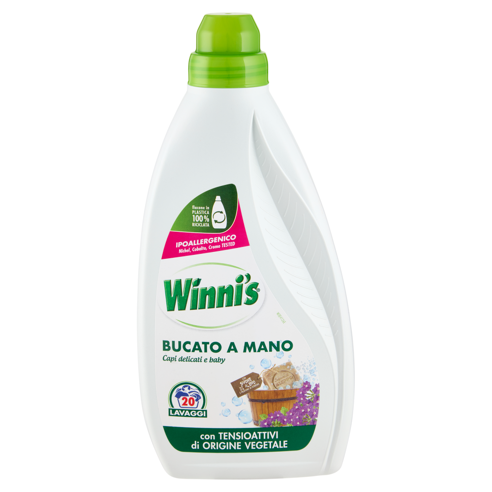 Winni's Bucato a Mano con Sapone di Aleppo e Profumo di Verbena, 20 Lavaggi, 750 ml