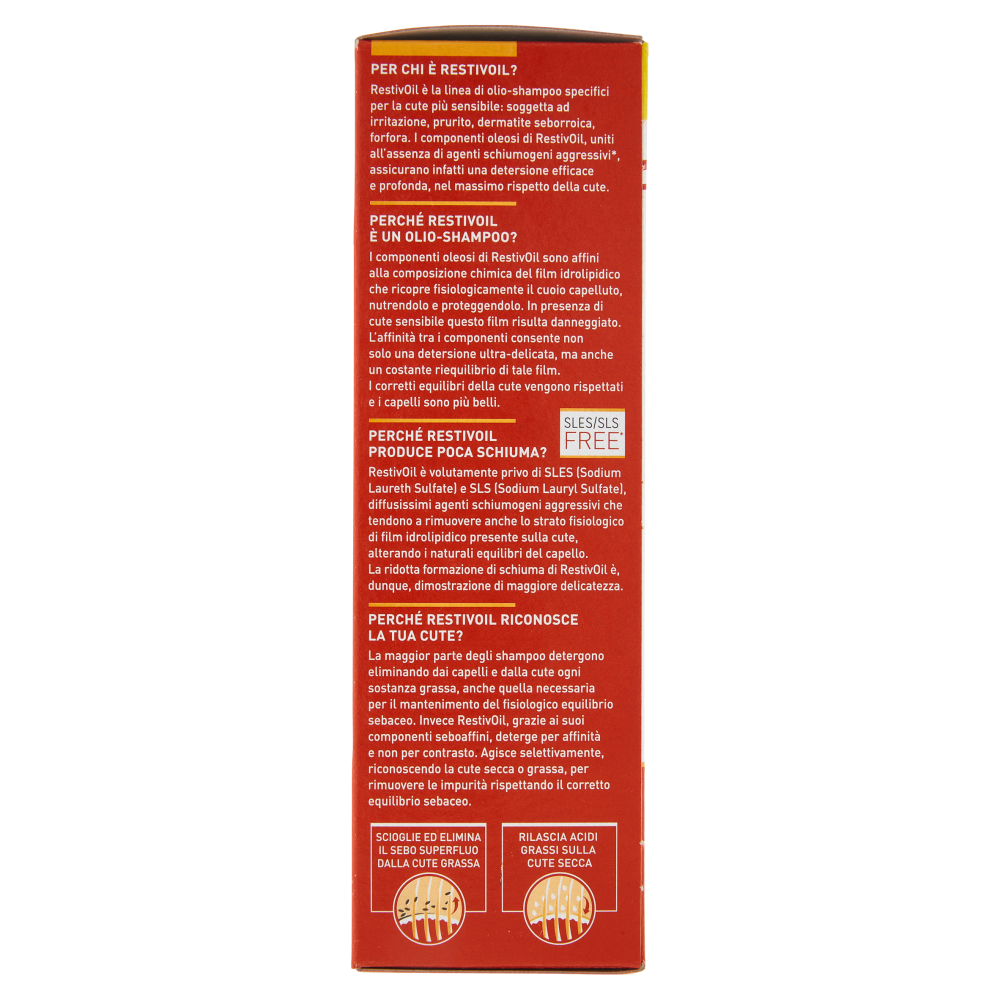 RestivOil Nutritivo Olio-Shampoo per Cute Sensibile Nutriente 150 ml