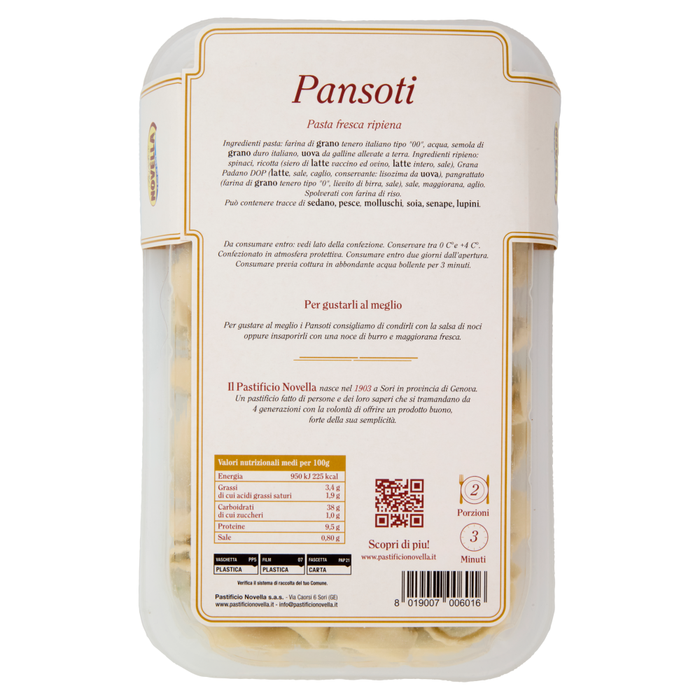 Pastificio Novella Pansoti 300 g