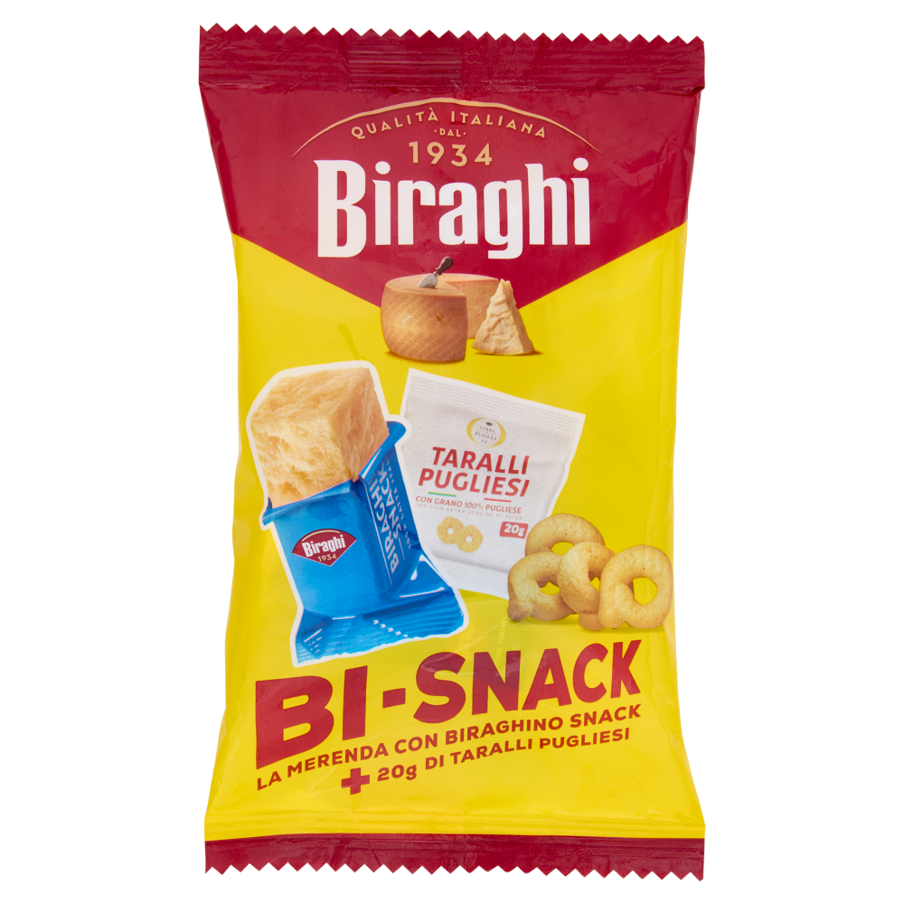  Biraghi Bi-Snack la Merenda con Biraghino Snack 16,67 g + Taralli Pugliesi 20 g