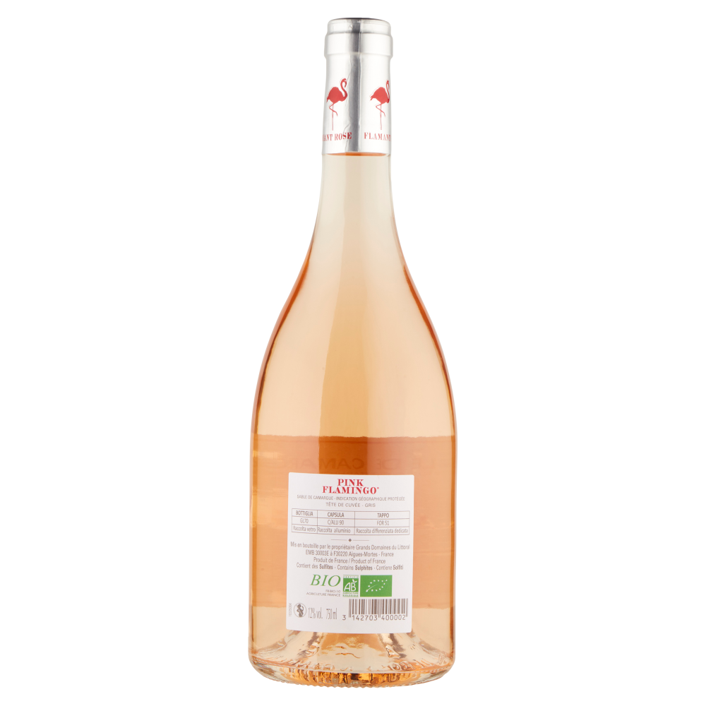 Pink Flamingo Sable de Camargue IGP Tête de Cuvée Gris 750 ml