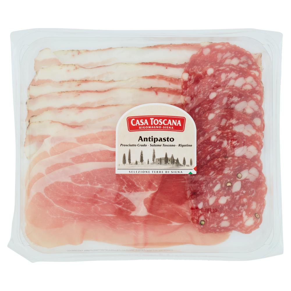 Casa Toscana Antipasto Prosciutto Crudo-Salame Toscano-Rigatino 0,110 kg