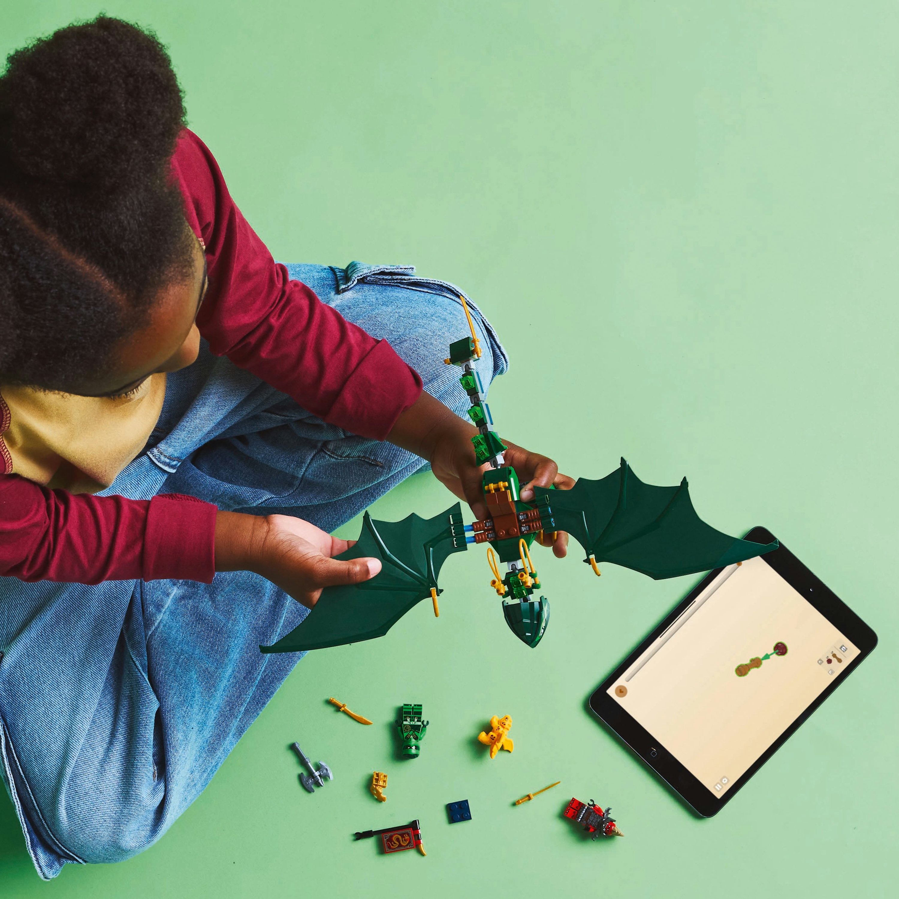 LEGO NINJAGO Drago della foresta verde di Lloyd