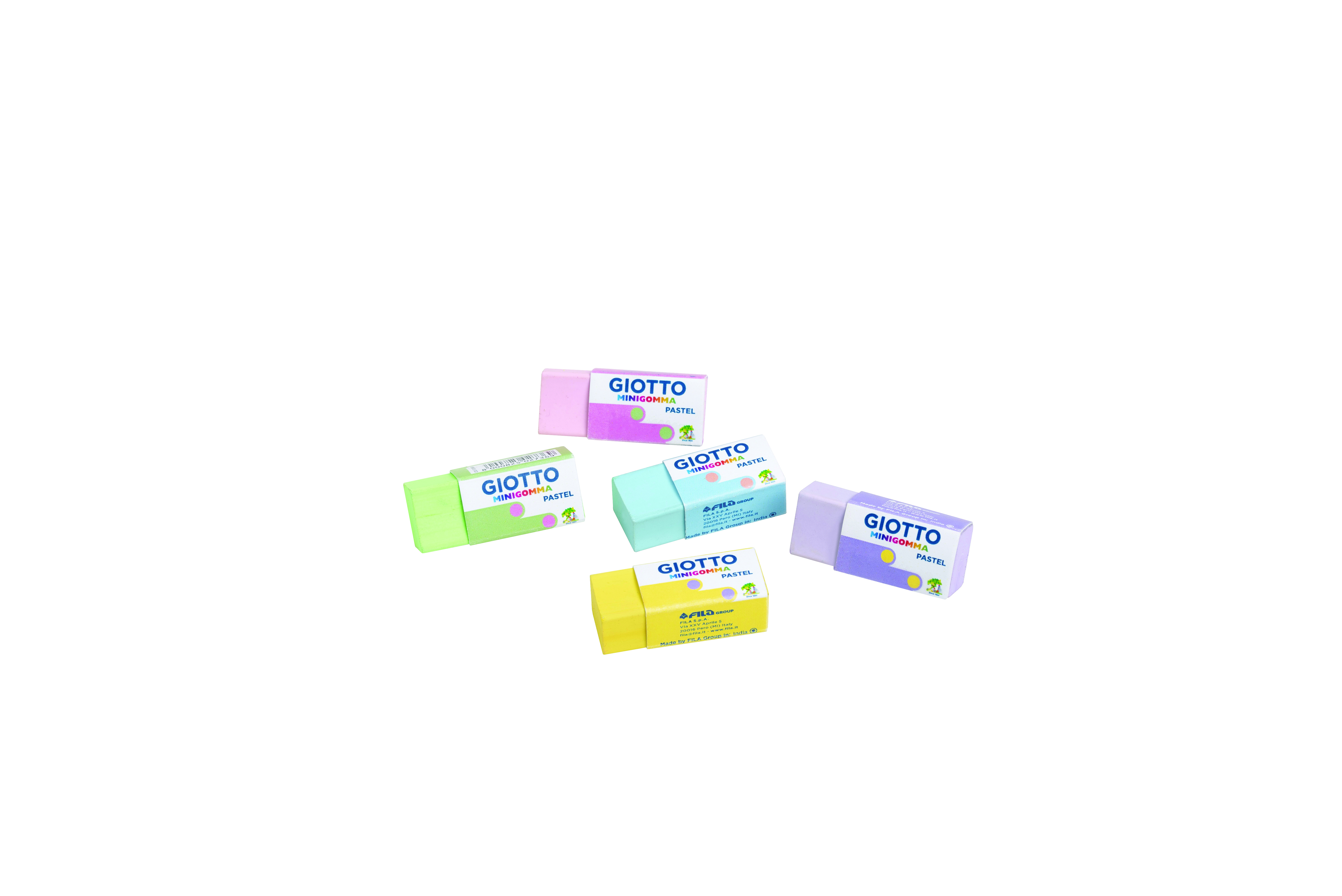 Giotto Minigomma Pastel 5 pz