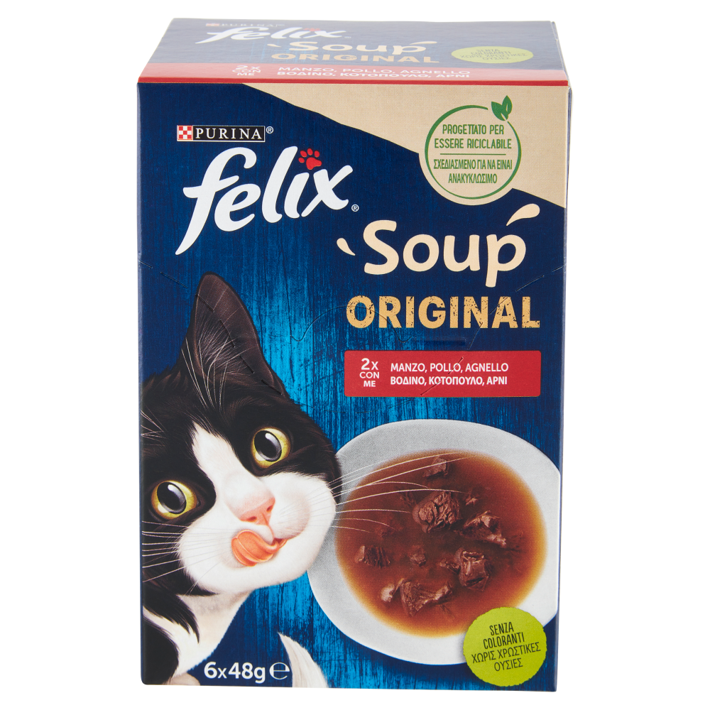 FELIX Soup Original (Manzo, Pollo, Agnello) 6 x 48 g