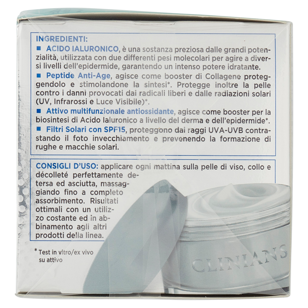 Clinians Intense A Lifting Rughe Trattamento Giorno Antirughe SPF15  Acido Ialuronico 50 mL