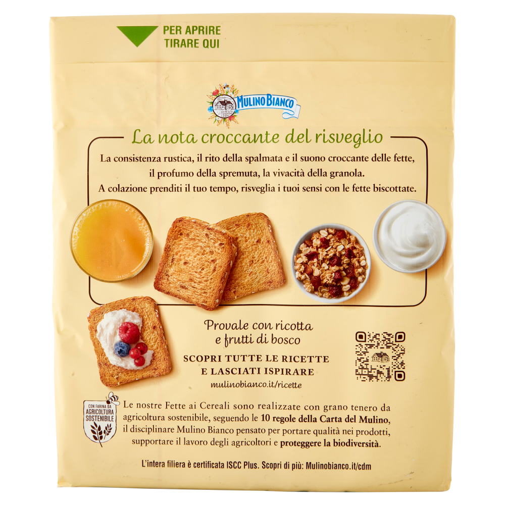 Mulino Bianco Fette Biscottate ai Cereali 315g