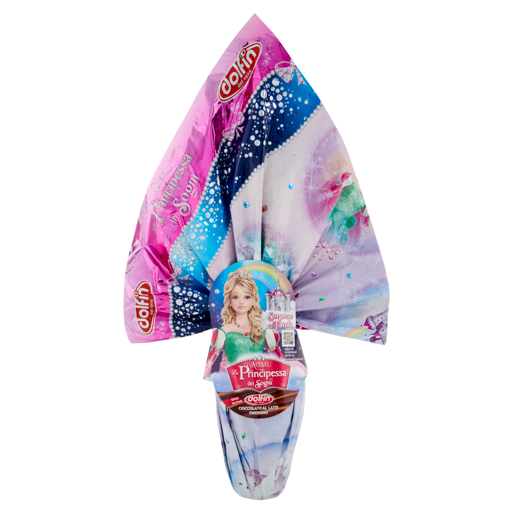 dolfin Uovo di Cioccolato al Latte Finissimo Alysel la Principessa dei Sogni 220 g