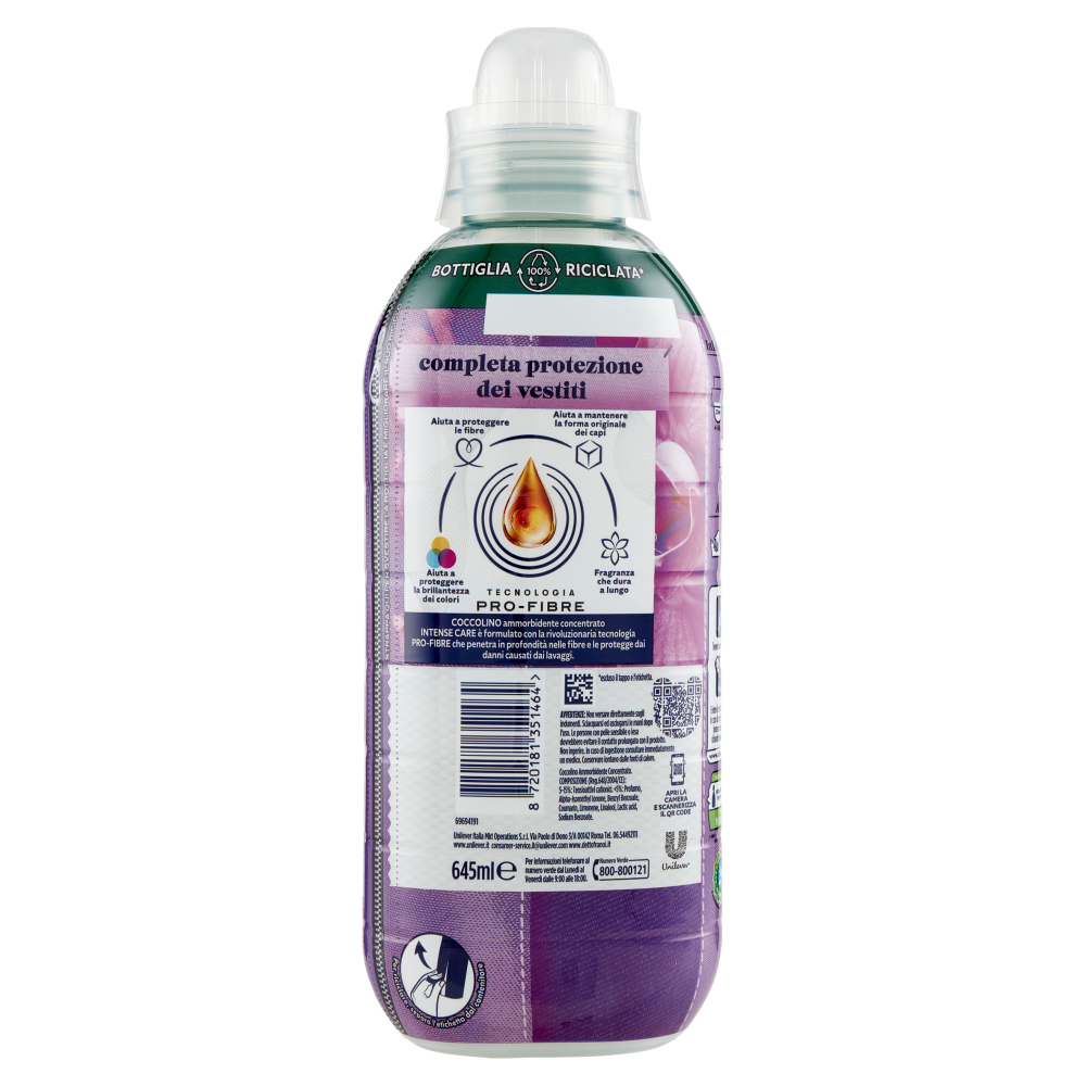 Coccolino Ammorbidente Concentrato Intense Care Orchidea Viola & Mirtilli 28 Lavaggi 645 ml