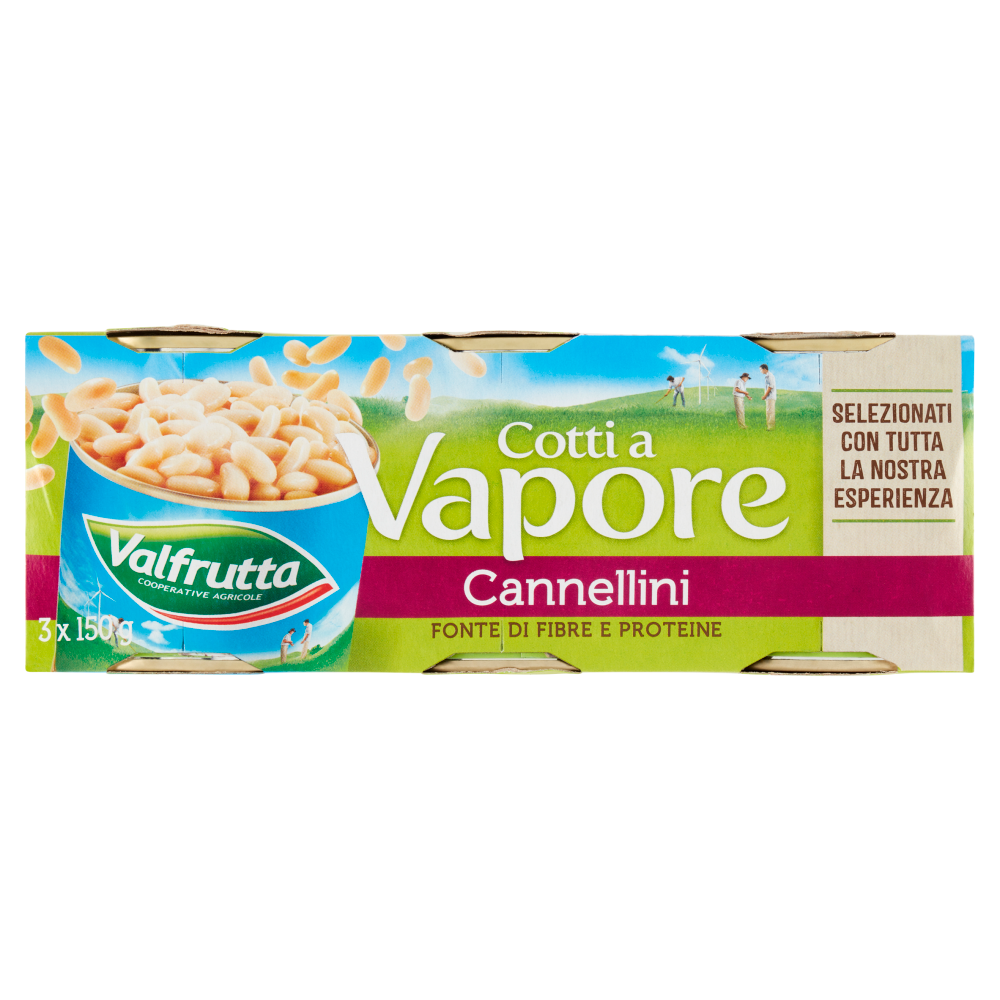 Valfrutta Cotti a Vapore Cannellini 3 x 150 g