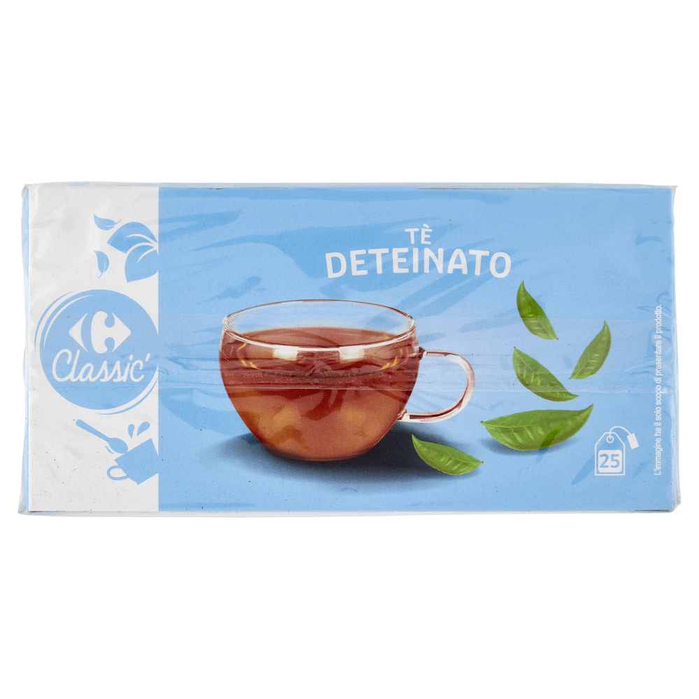 Carrefour Classic Tè Deteinato filtri 25 x 1,75 g