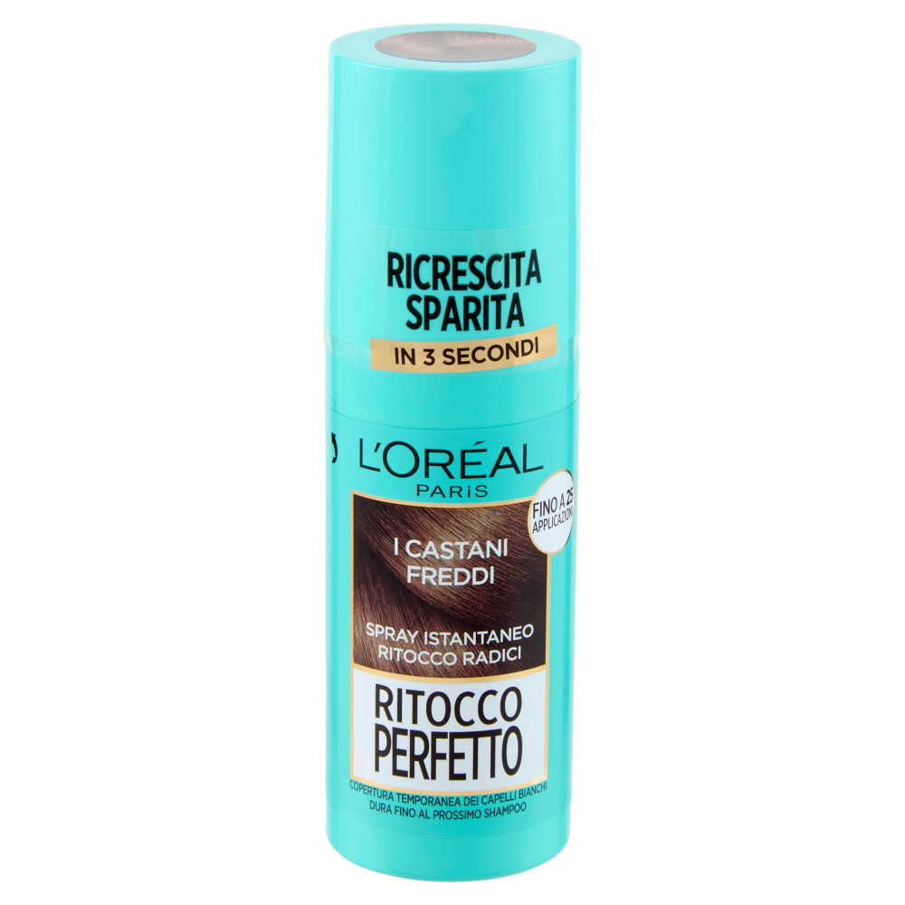 L'Oréal Paris Ritocco Perfetto Spray Istantaneo Ritocco Radici, i Castani Freddi, 75 ml