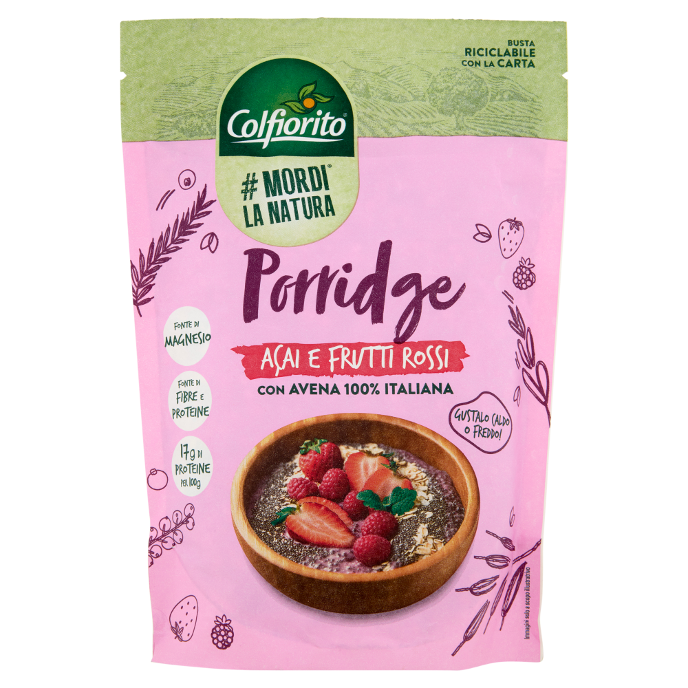Colfiorito #Mordi la Natura Porridge Açai e Frutti Rossi 250 g