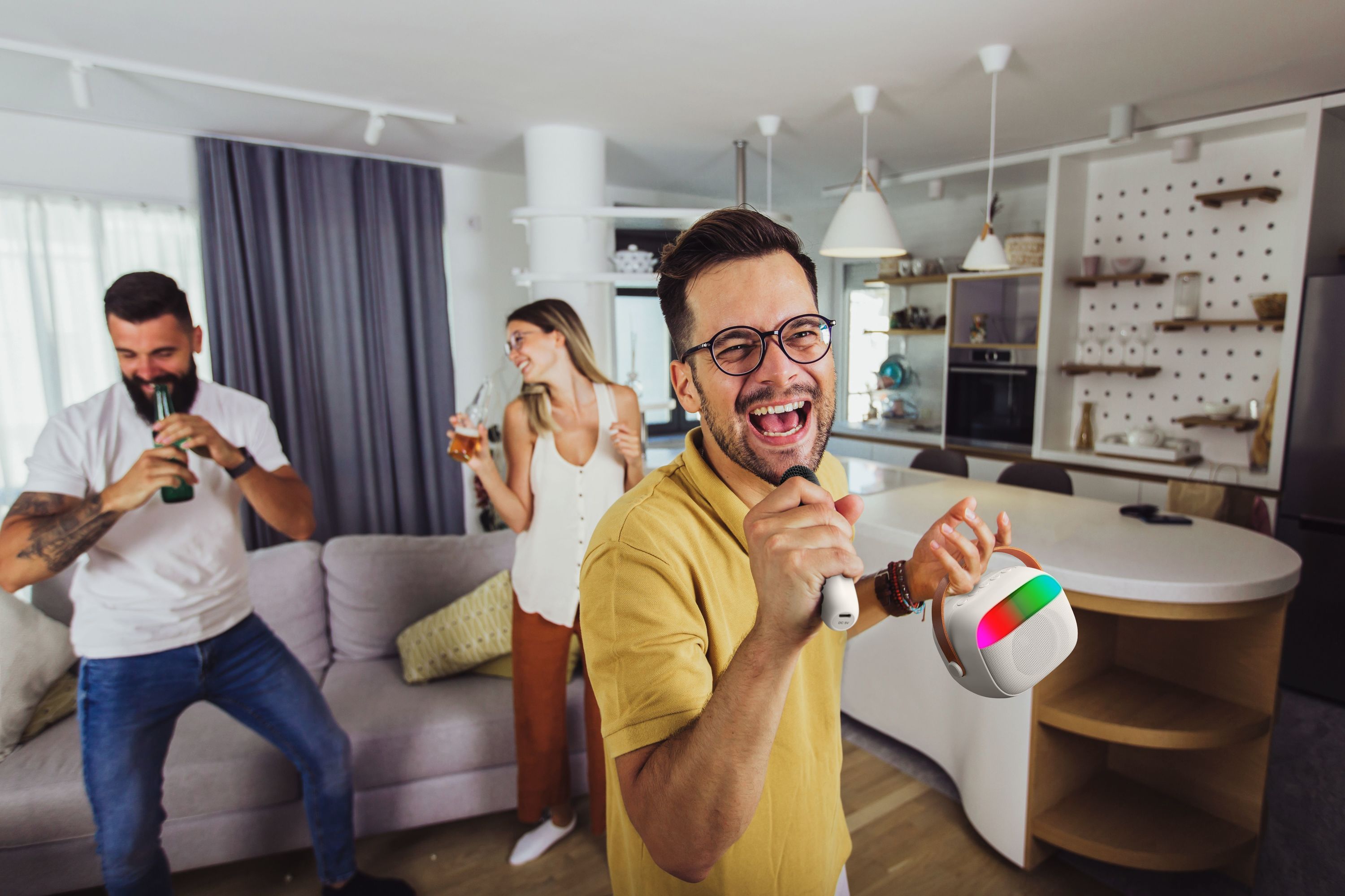 Tech Pop 8018080477690 Altoparlante portatile mono Bianco 5 W