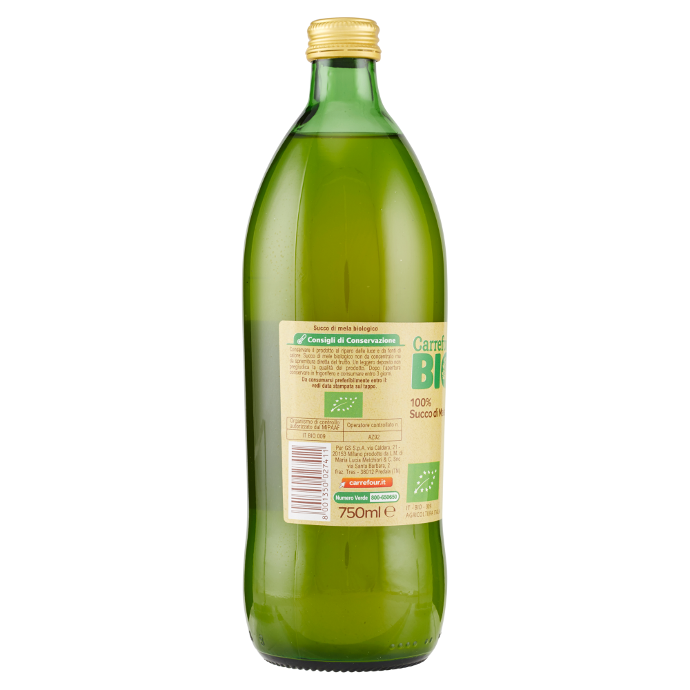 Carrefour Bio 100% Succo di Mela 750 ml