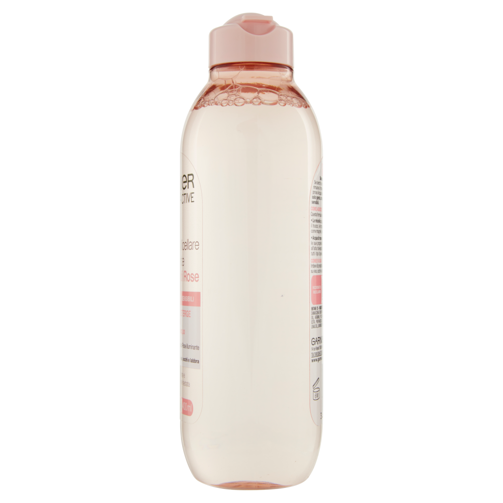 Garnier Acqua Micellare illuminante Acqua di Rose Micellare, per pelli spente e sensibili, 400 ml