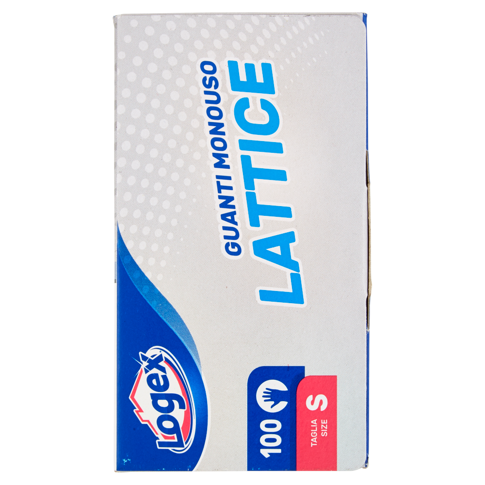 Logex Guanti Monouso Lattice Taglia S 100 pz