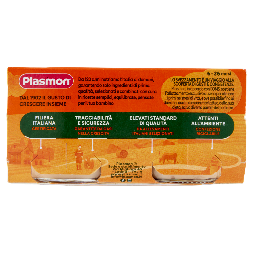 Plasmon Omogeneizzato Prosciutto* con cereale 2 x 80 g