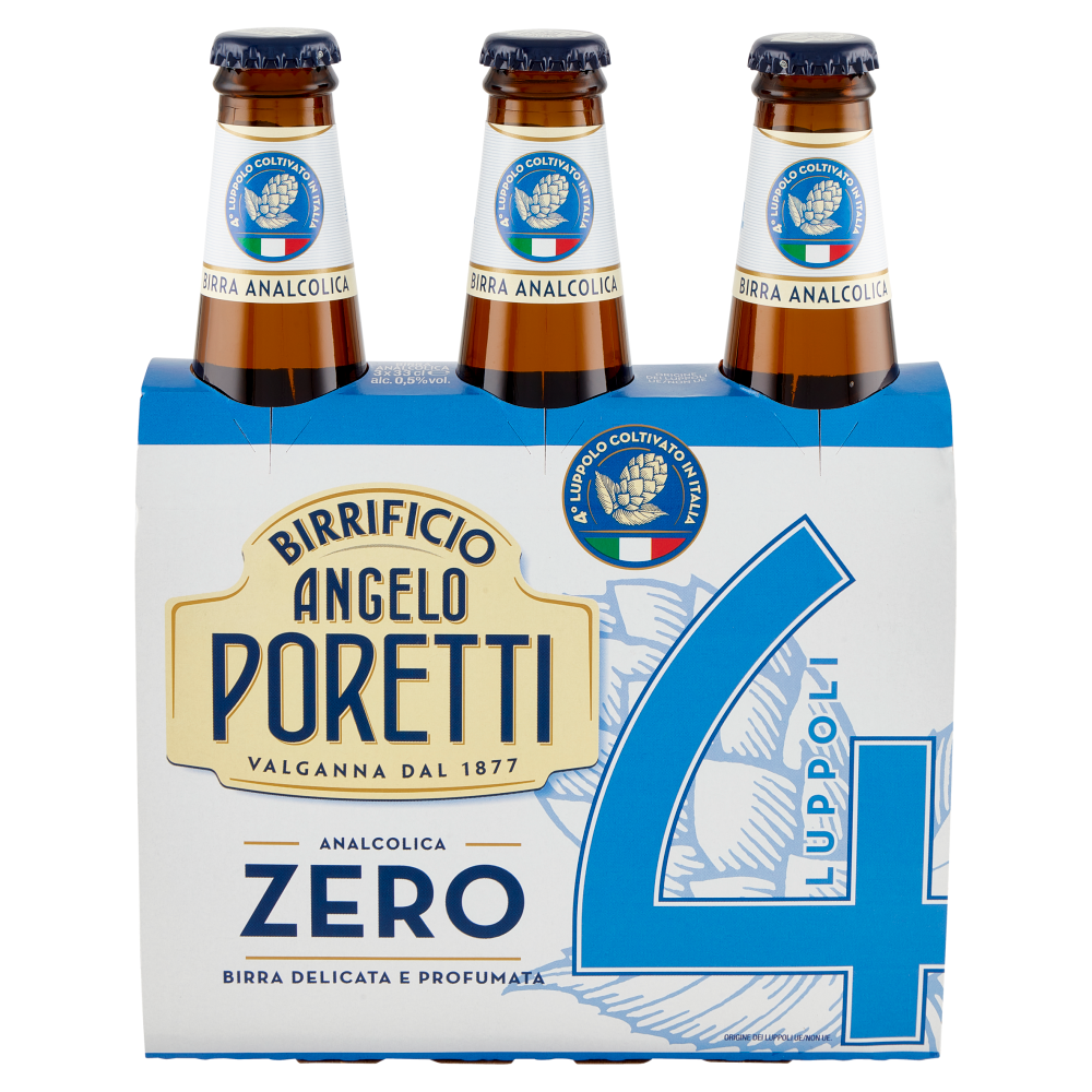 Birrificio Angelo Poretti Analcolica Zero 4 Luppoli 3 x 33 cl