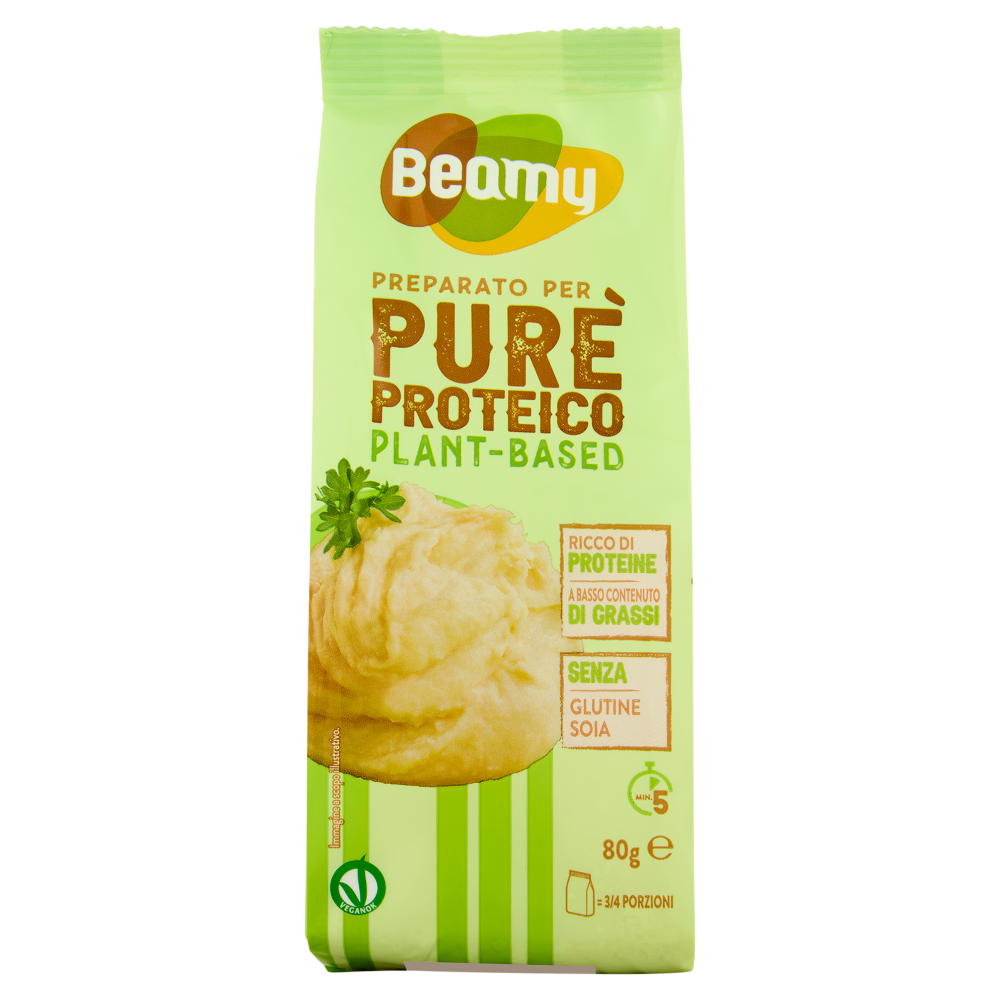 Beamy Preparato per Purè Proteico Plant-Based 80 g