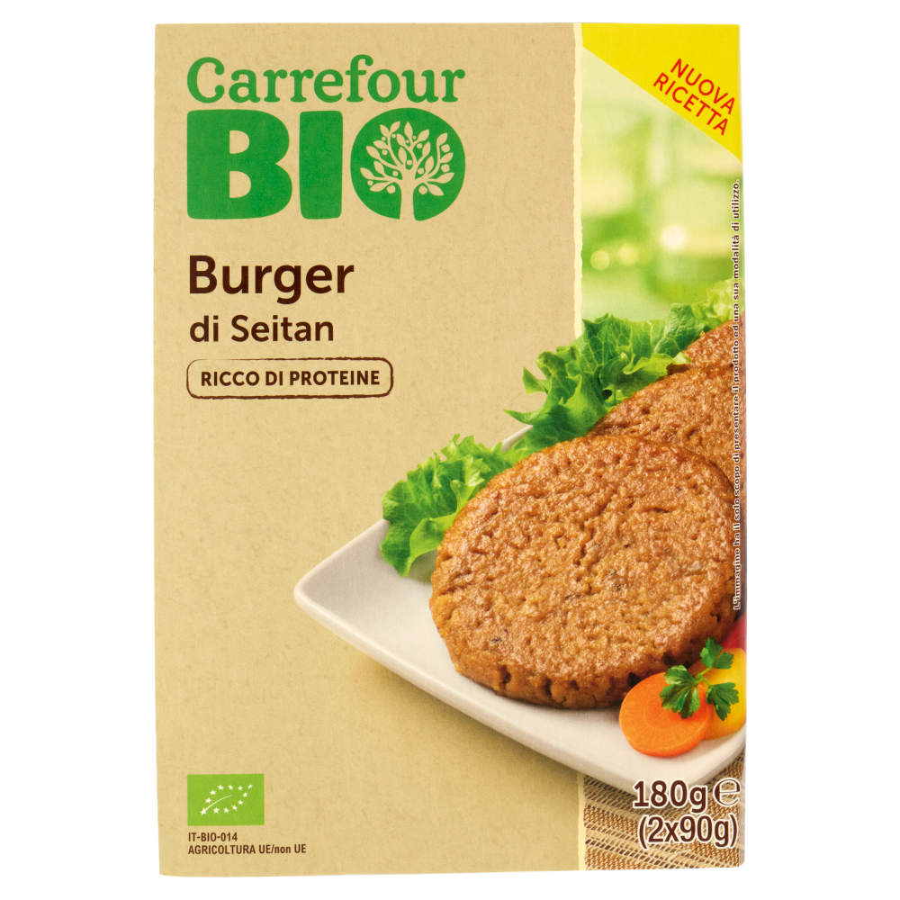 Carrefour Bio Burger di Seitan 2 x 90 g