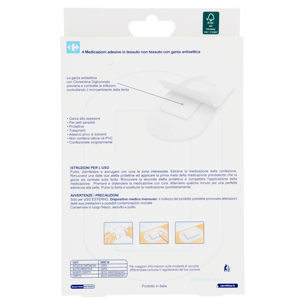 Carrefour Soft Medicazioni adesive XXXL 4 pz