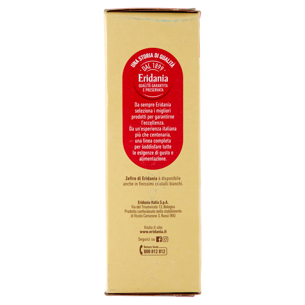 Eridania Zefiro Zucchero di Canna Finissimo 750 g