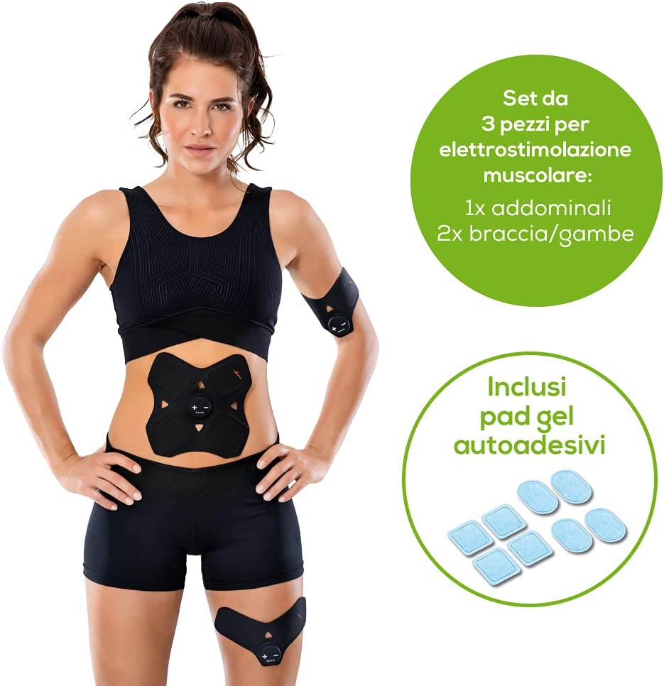 Beurer EM 22 - Dispositivo EMS per l&rsquo;Allenamento dei Muscoli Addominali, Braccia e Gambe