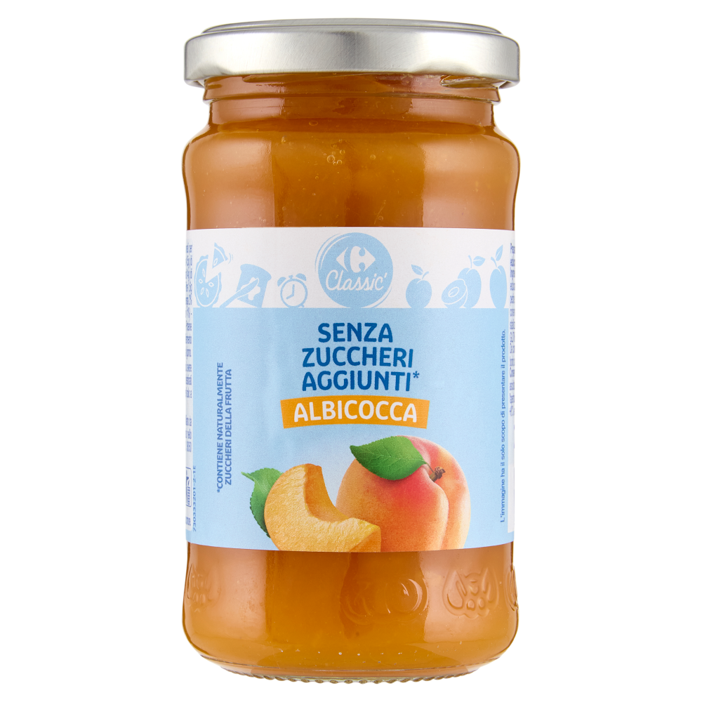 Carrefour Classic Senza Zuccheri Aggiunti* Albicocca 220 g