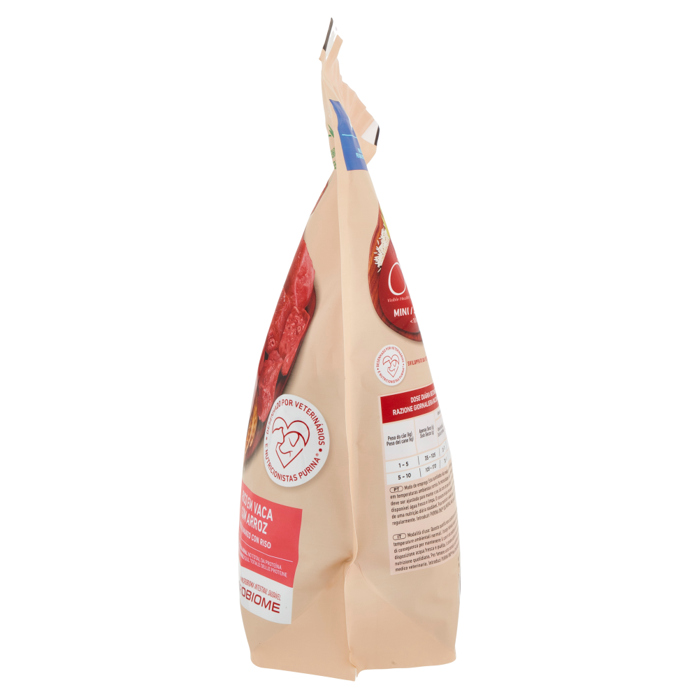 PURINA ONE Mini/Small Adult Ricco in Manzo con Riso 1,5 kg