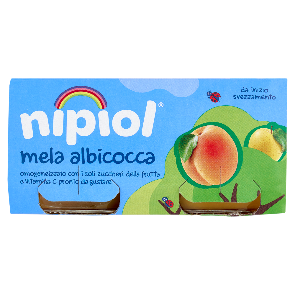 nipiol mela albicocca omogeneizzato 2 x 80 g