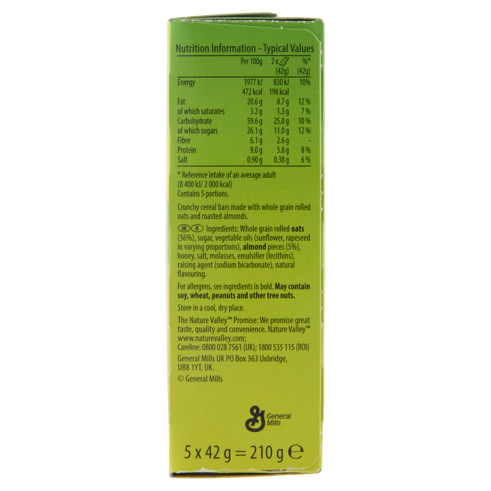 Nature Valley Crunchy Roasted Almond 5 x 42 g