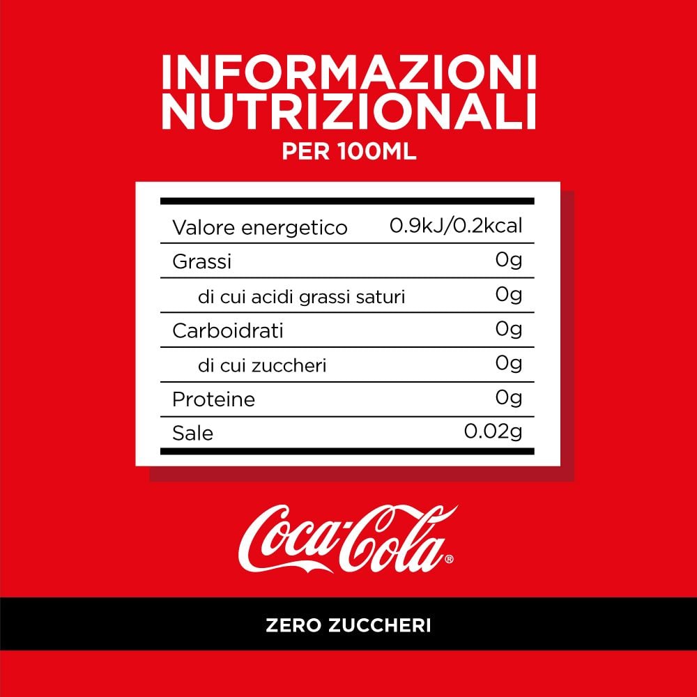 Coca-Cola Zero Zuccheri 1L