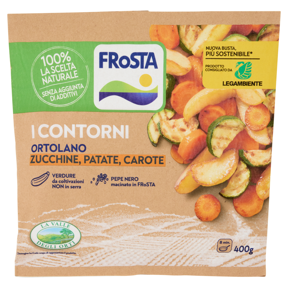 FRoSTA i Contorni Ortolano Zucchine, Patate, Carote Surgelato 400 g