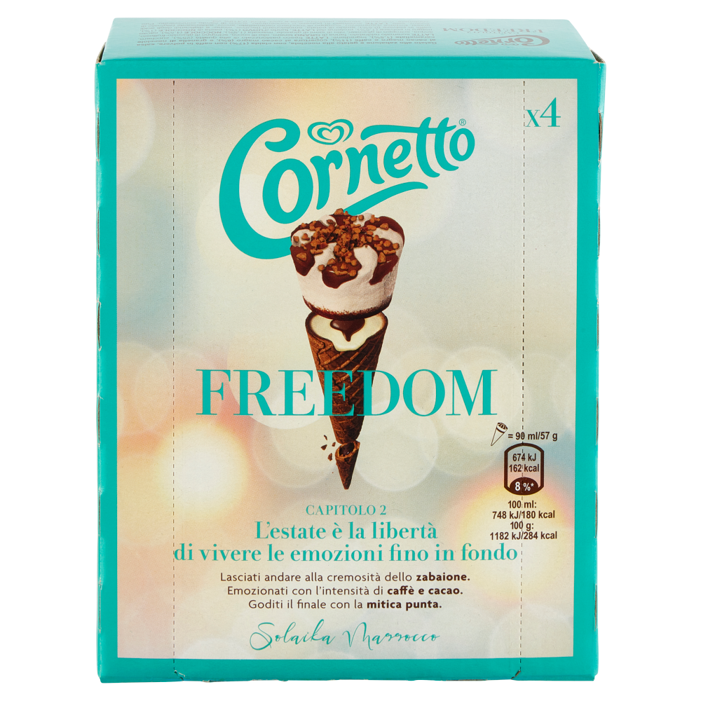 Cornetto Algida Freedom Solaika Marrocco 4 x 57 g