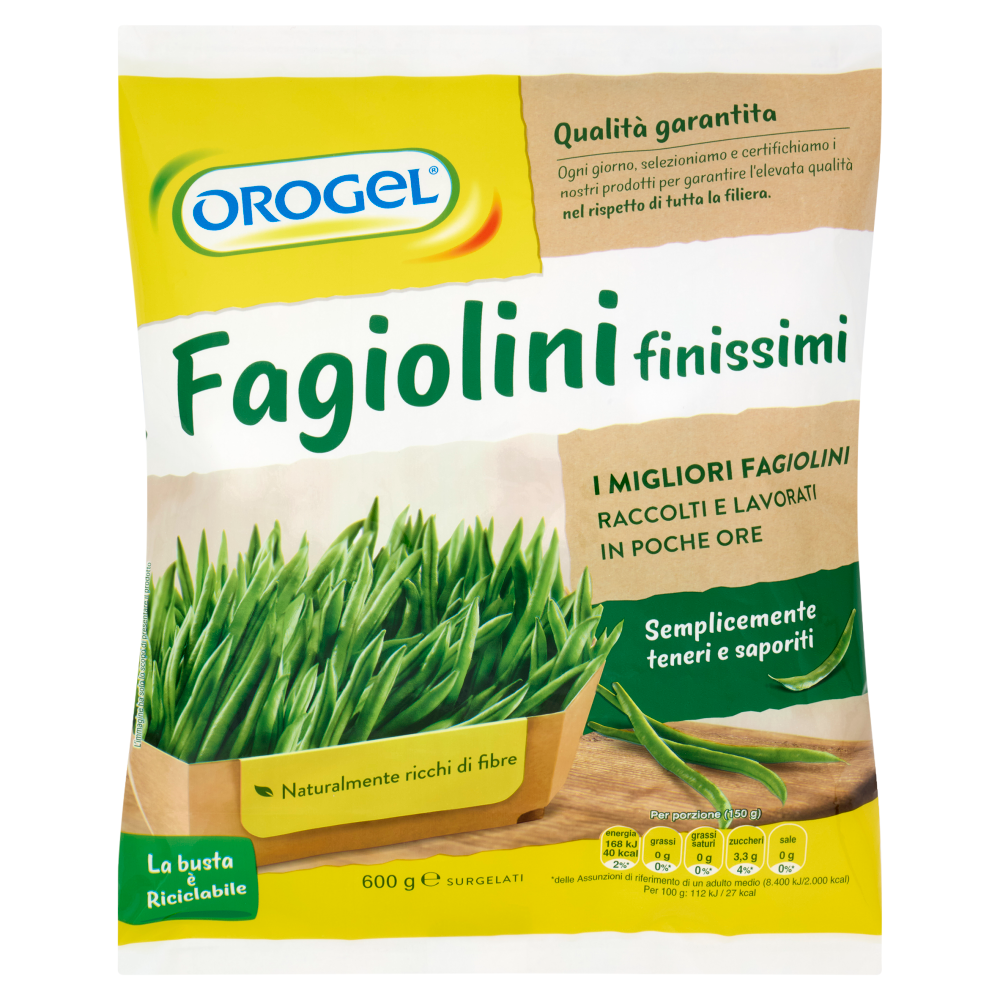 Orogel Fagiolini finissimi Surgelati 600 g