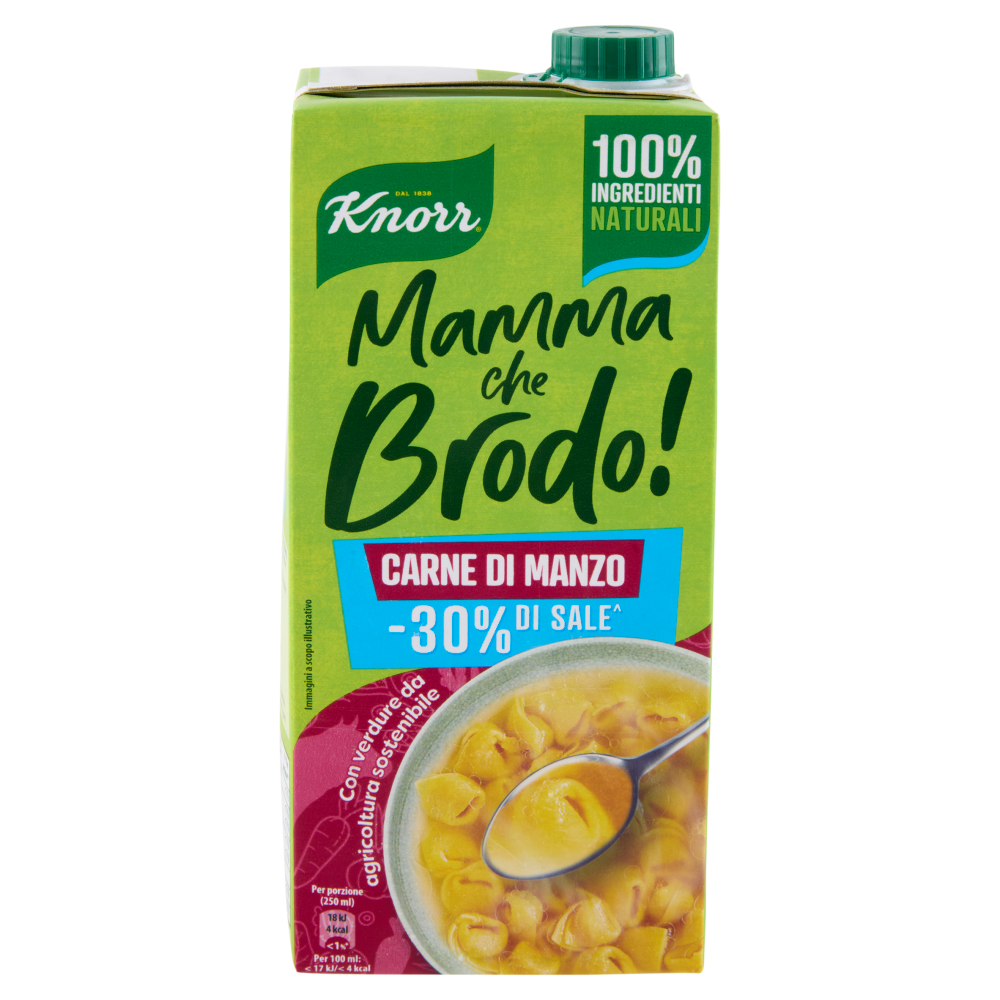 Knorr Mamma che Brodo! Carne di Manzo -30% di Sale^ 1 l