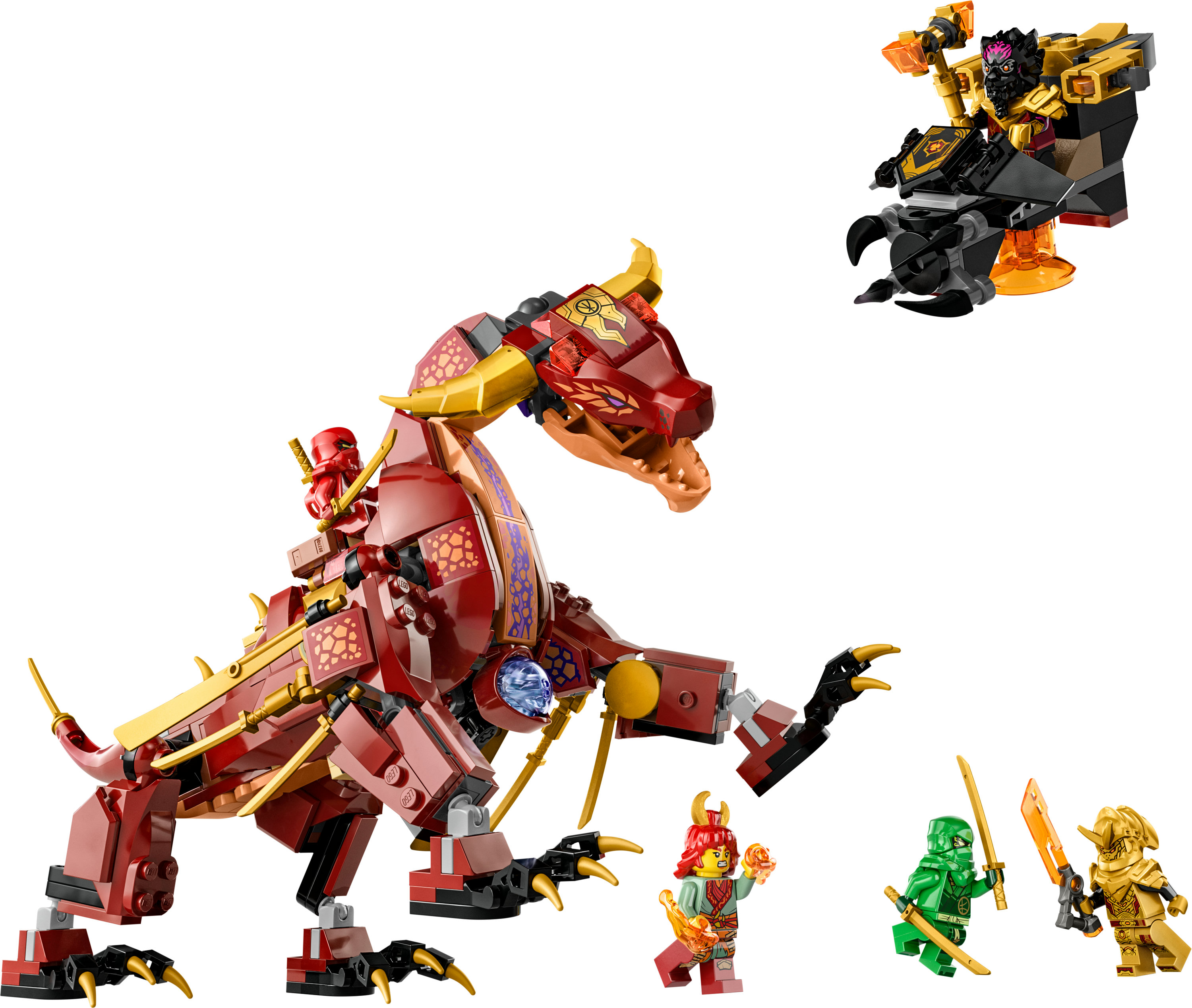 LEGO NINJAGO Dragone di Lava Transformer Heatwave