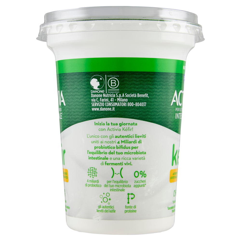 ACTIVIA Kéfir al Cucchiaio, gusto Naturale, 0% Zuccheri aggiunti, autentici lieviti del Kéfir, 345g