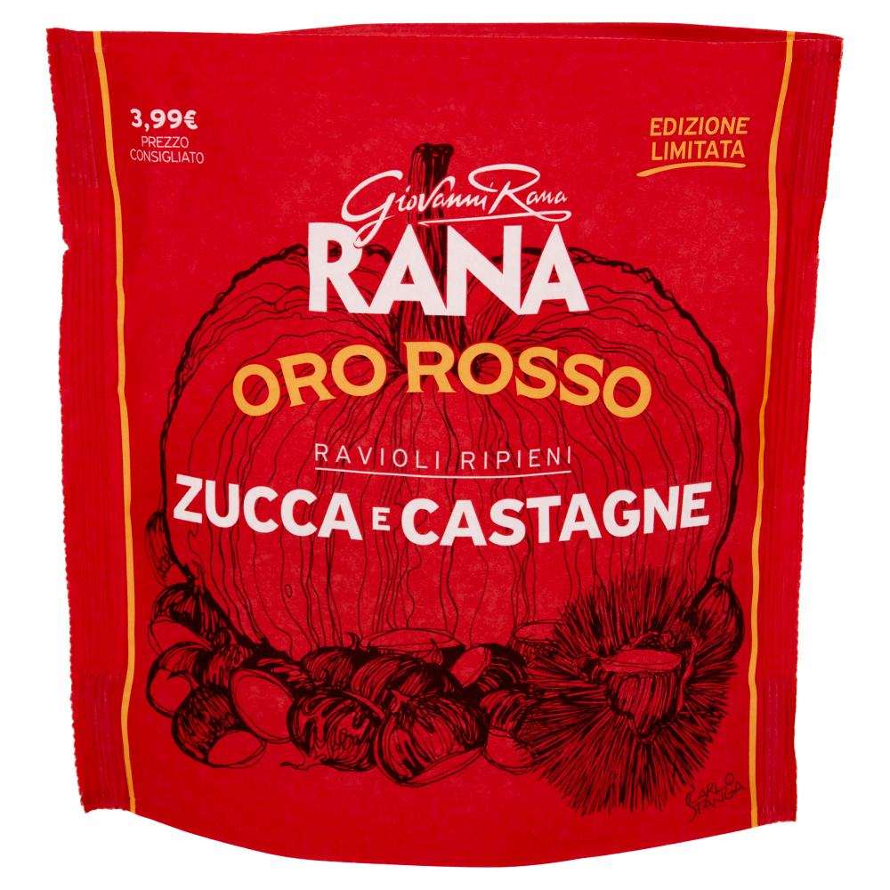 Giovanni Rana Oro Rosso Ravioli Ripieni Zucca e Castagne 250 g