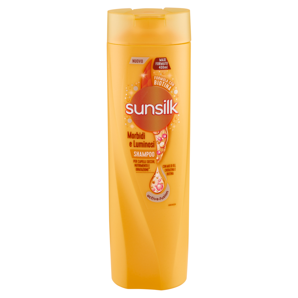 sunsilk Morbidi e Luminosi Shampoo per Capelli Secchi 400 mL