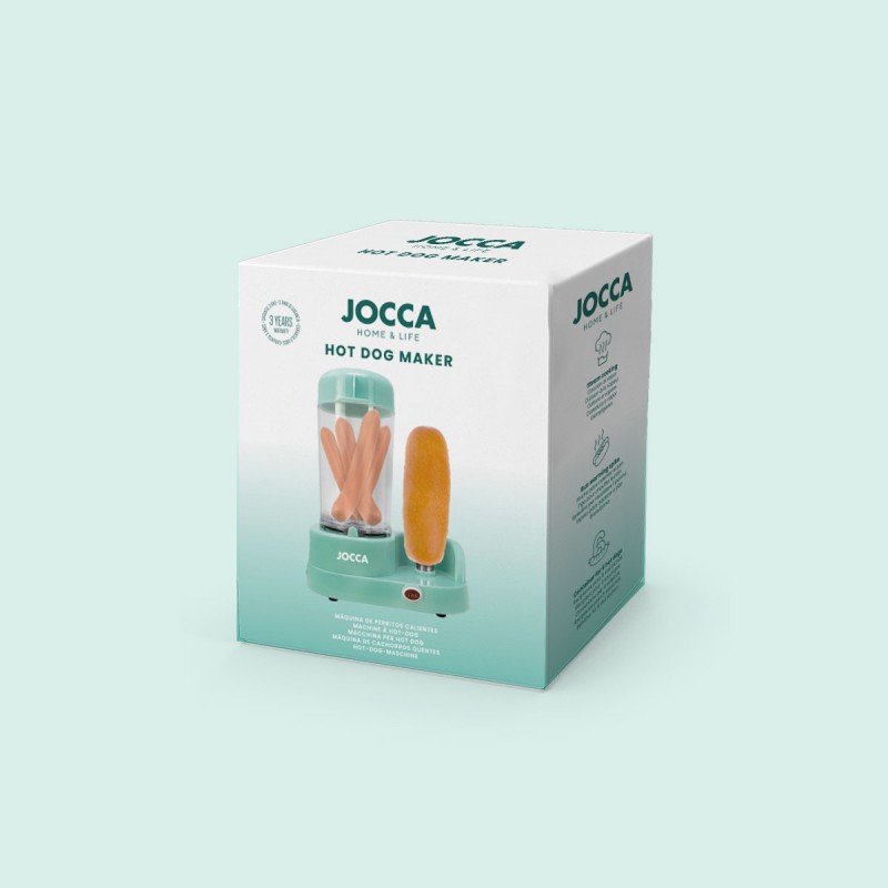 JOCCA 7309TQ macchina per hot dog Pentola a vapore per Hot dog 350 W Turchese