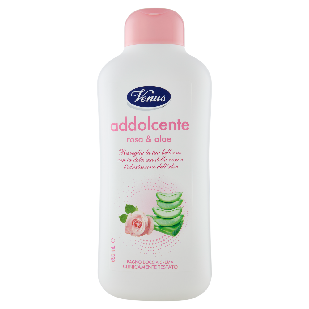 Venus Bagno Doccia Crema addolcente rosa & aloe 650 mL