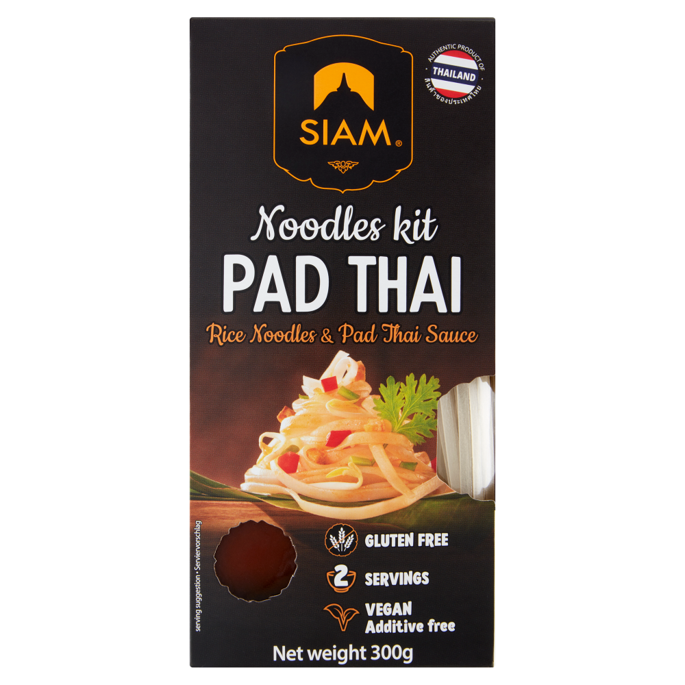 Siam Noodles Kit Pad Thai Rice Noodles & Pad Thai Sauce 300 g
