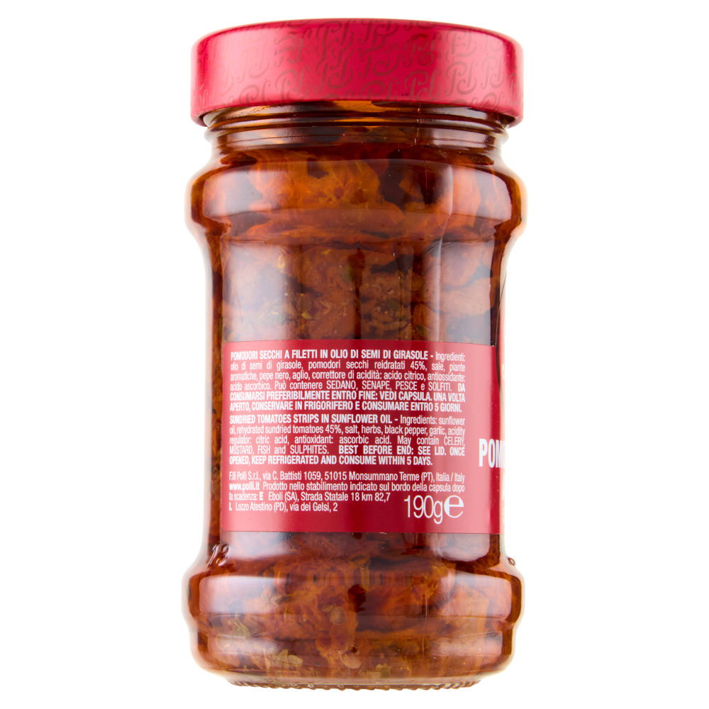 Polli Pomodori Secchi a Filetti Sottolio 190 g