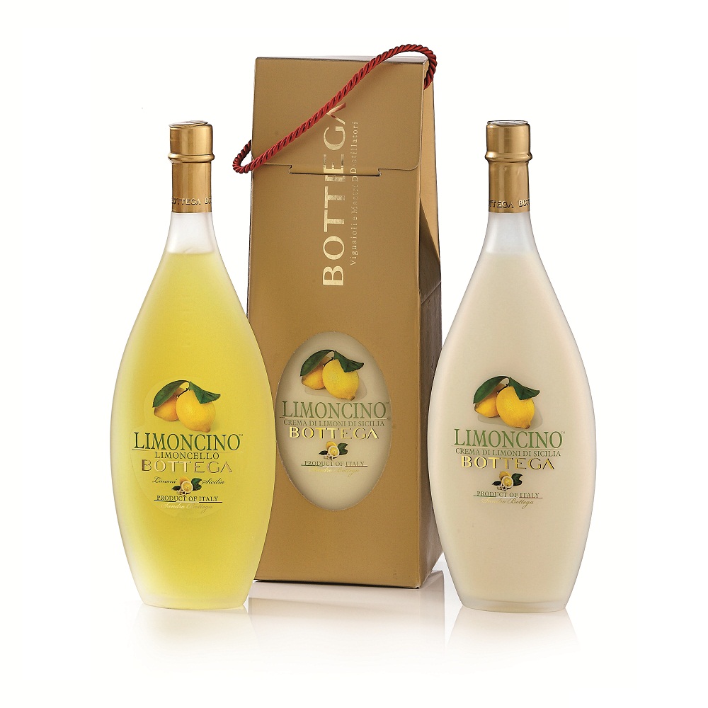 Confezione CUOR DI LIMONE LIMONCINO, Liquore di Limoni e Liquore Crema di Limoni