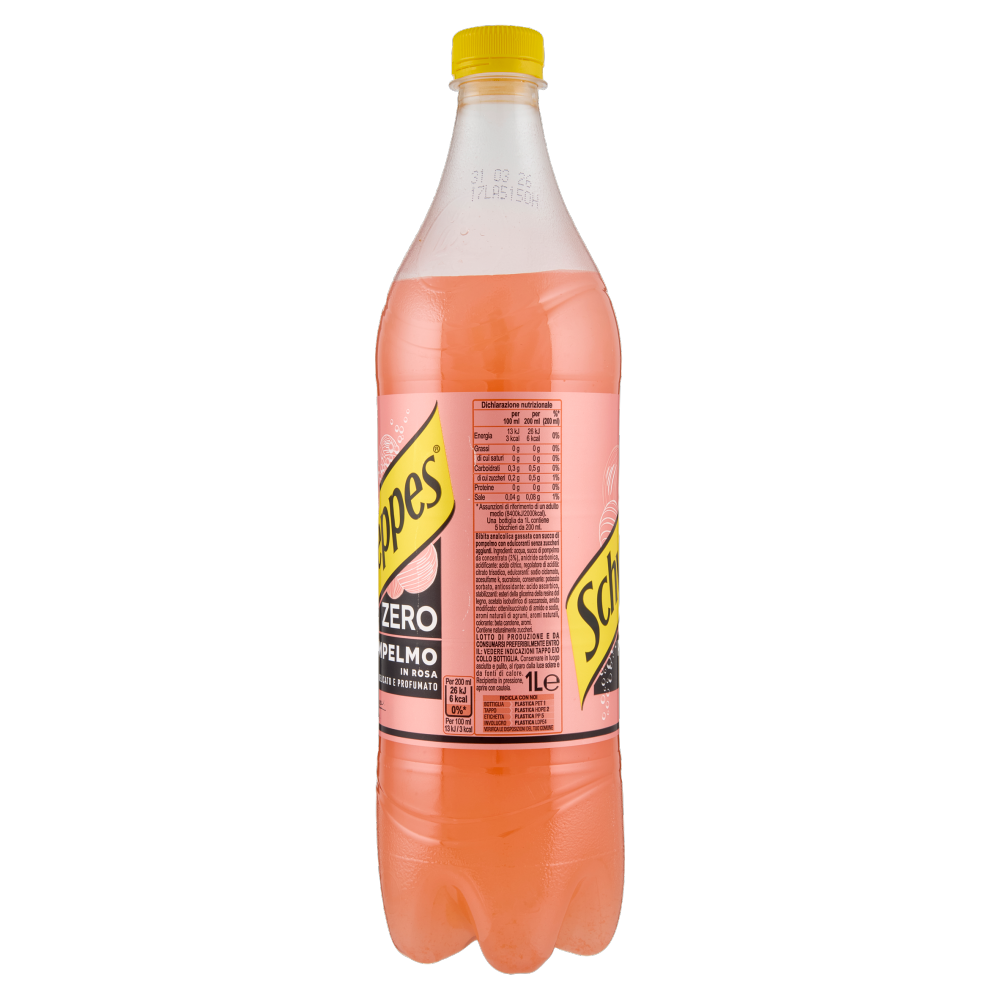 Schweppes Pompelmo in Rosa Zero PET 1 L